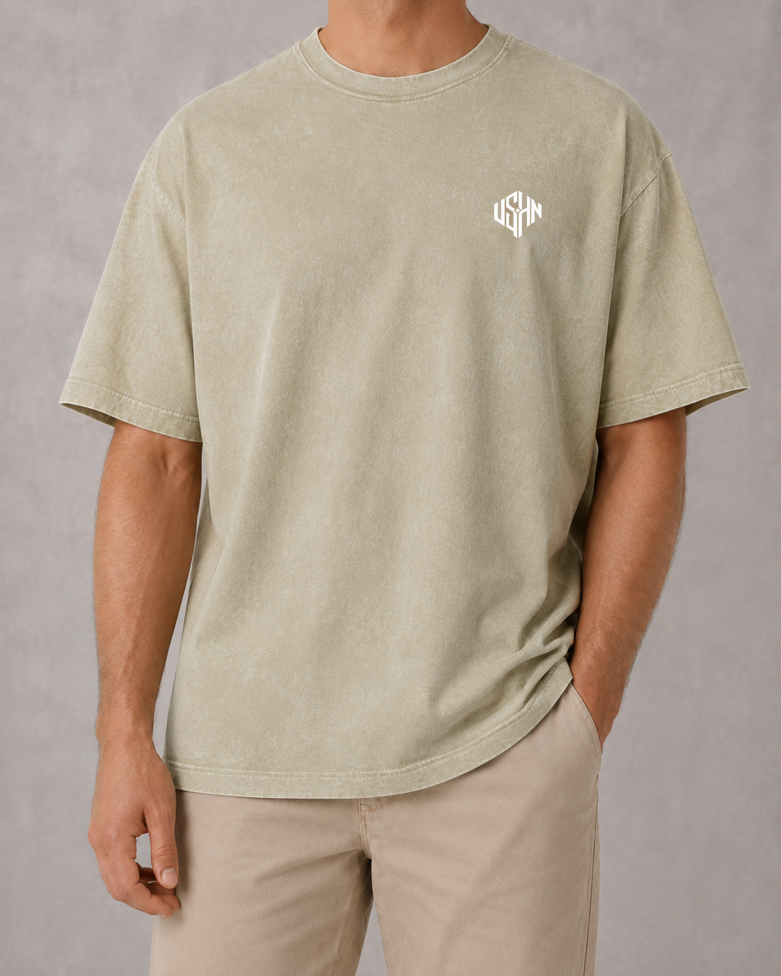 Walk By Faith Washed Oversized Cotton Tee