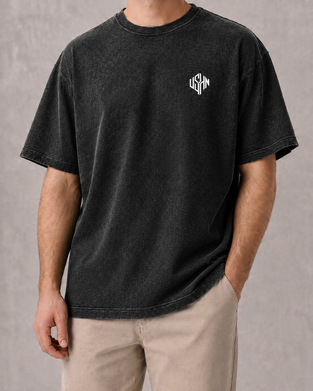 Walk By Faith Washed Oversized Cotton Tee