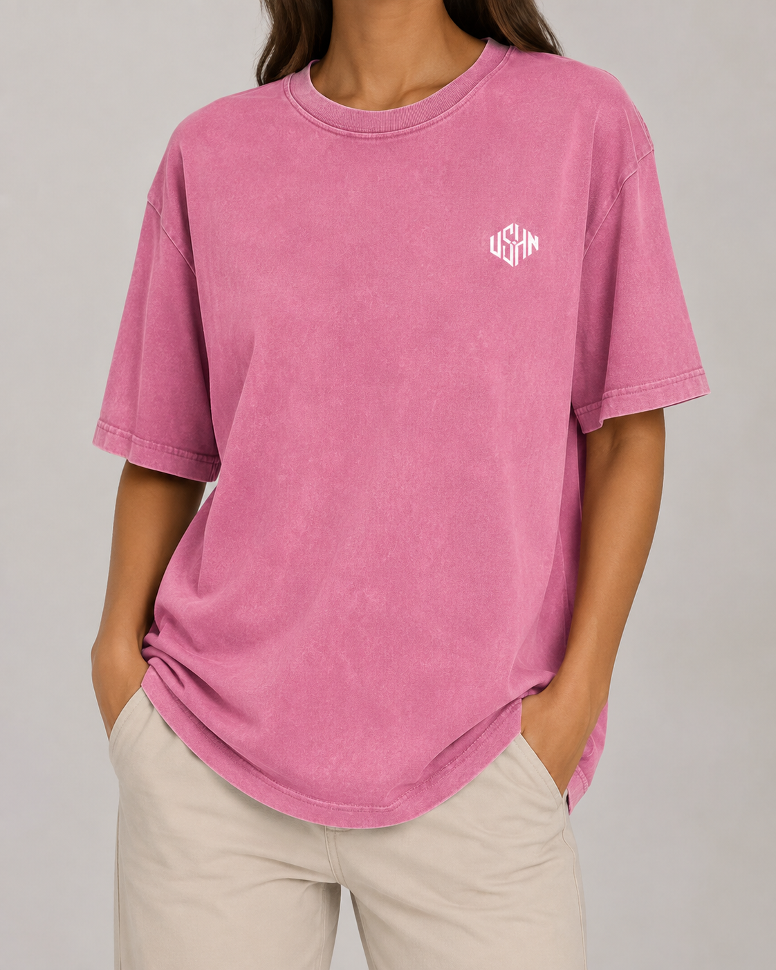 Walk By Faith Washed Oversized Cotton Tee
