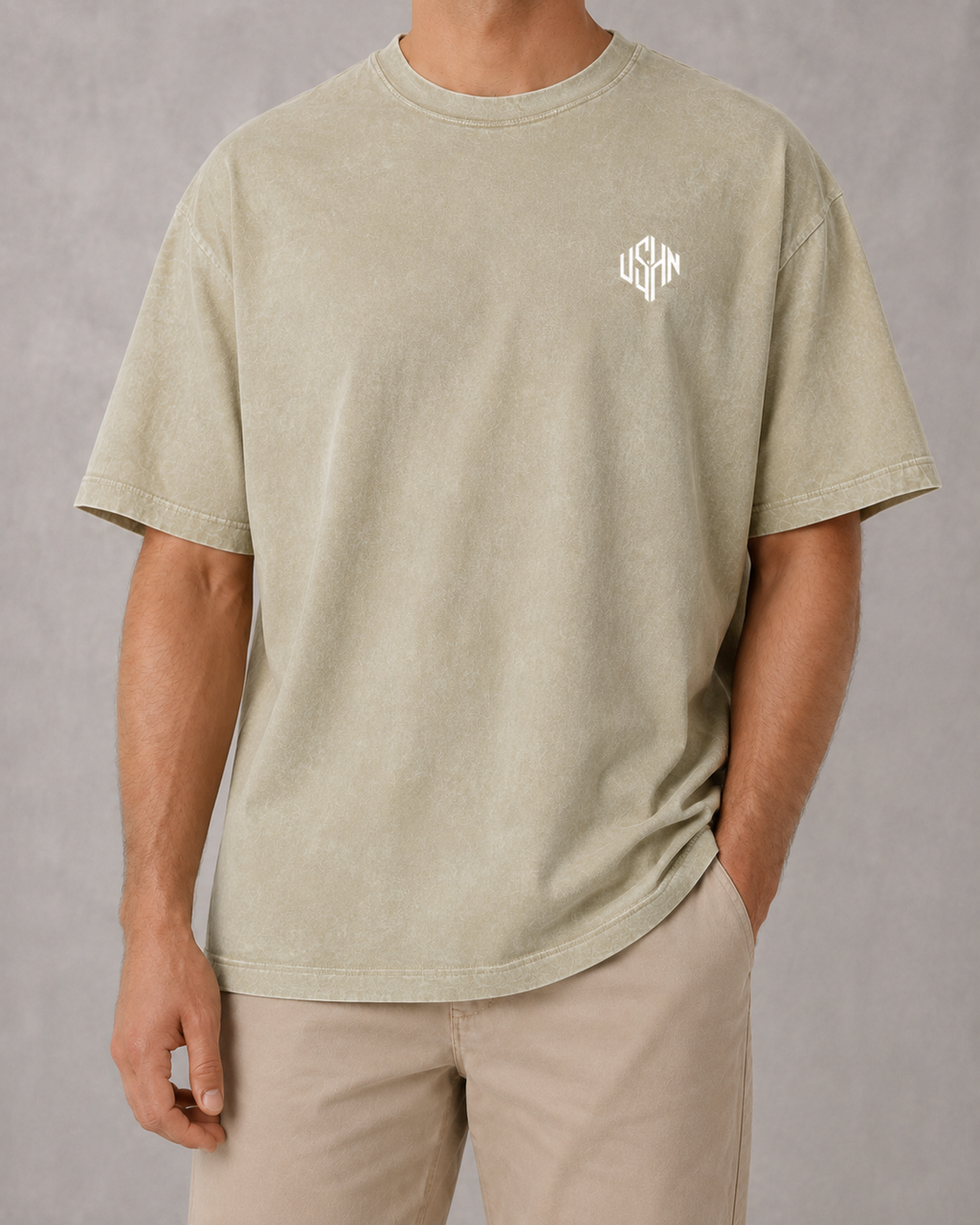 Walk By Faith Washed Oversized Cotton Tee
