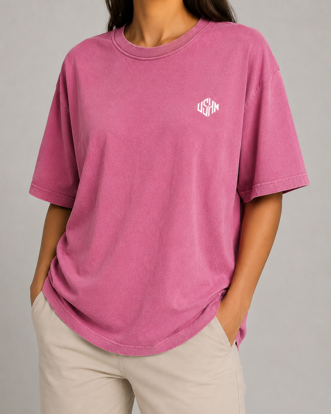 Not By Sight Washed Oversized Cotton Tee