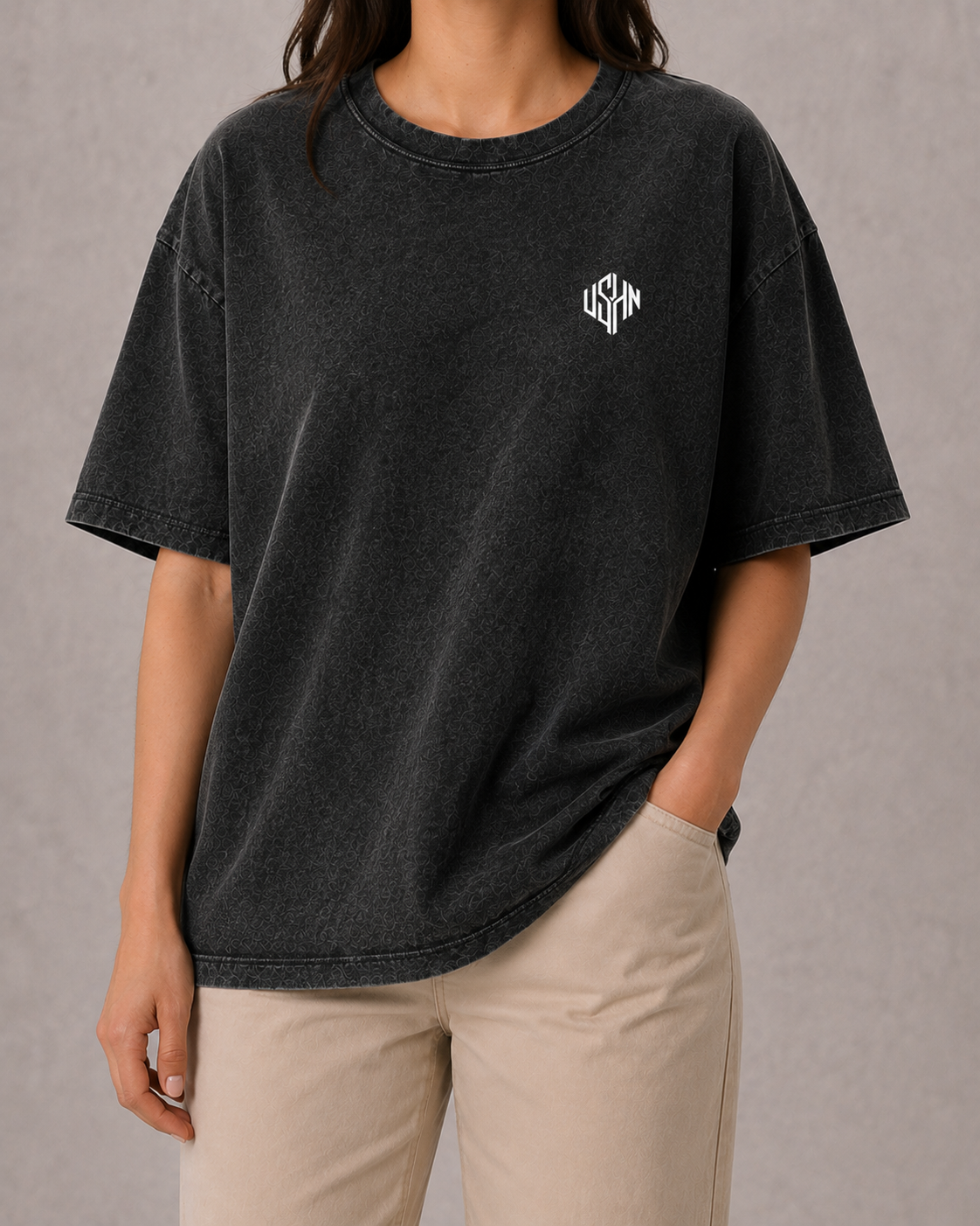 Not By Sight Washed Oversized Cotton Tee